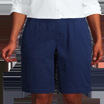 Petite Lands' End Midrise Pull-On Twill Bermuda Shorts