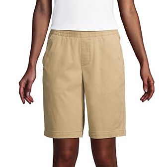 Petite Lands' End Pull-On Chino Bermuda Shorts