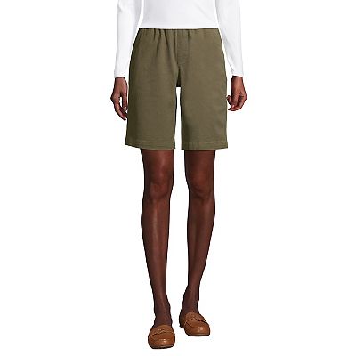 Petite Lands End Pull On Chino Bermuda Shorts