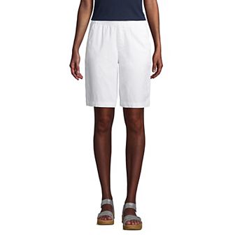 Petite Lands' End Pull-On Chino Bermuda Shorts