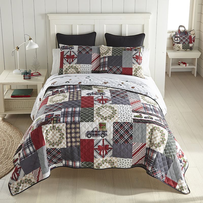 30454525 Donna Sharp Tis the Season Quilt Set, Multicolor,  sku 30454525