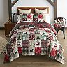 Donna Sharp Christmas Lodge Quilt Set with Shams