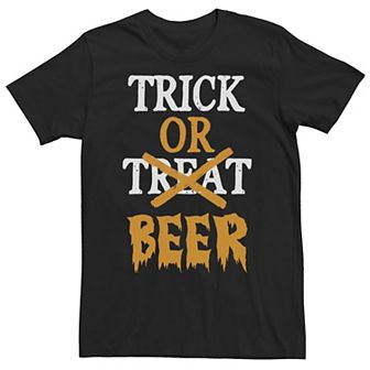 Big & Tall Trick Or Beer Halloween Tee