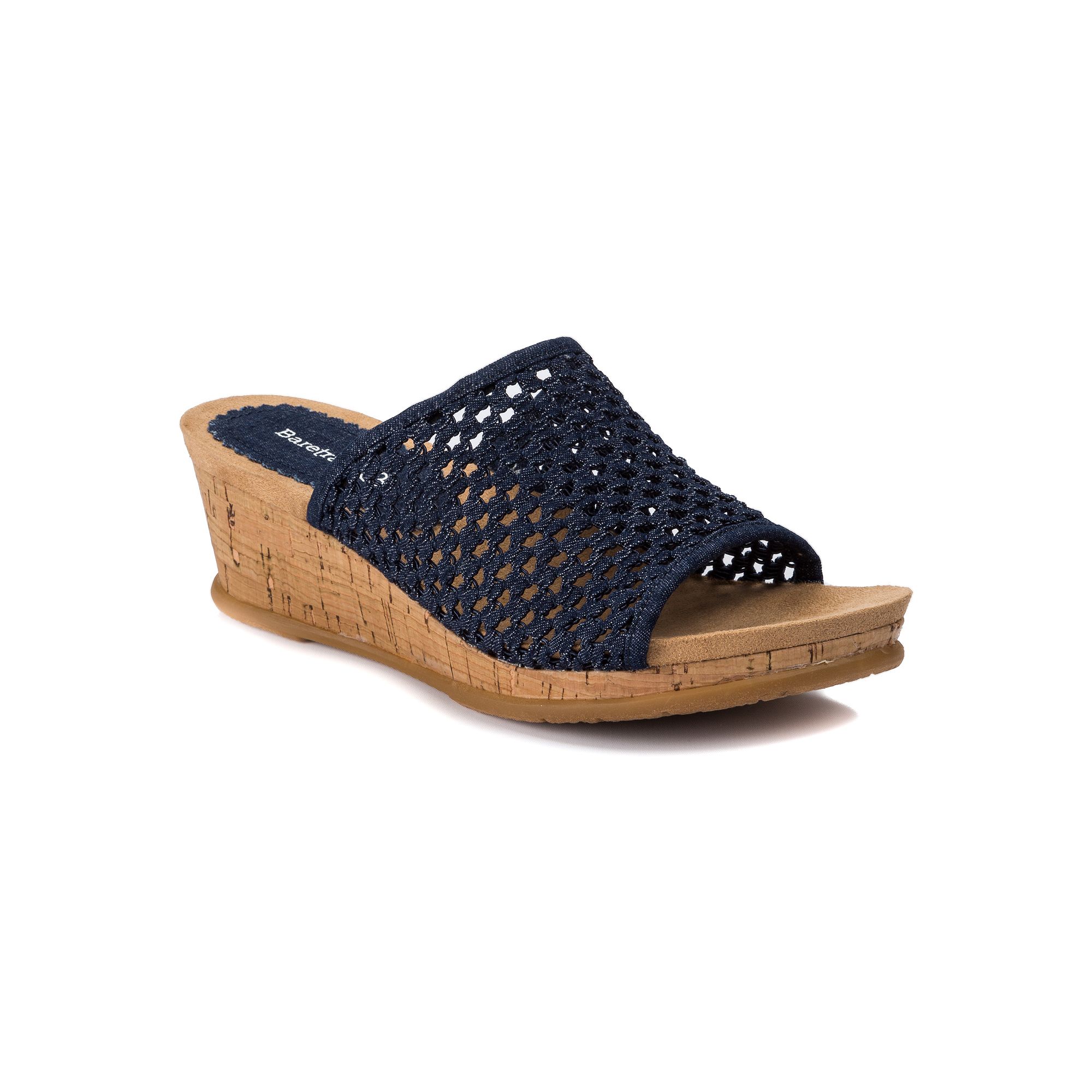 Baretraps Flossey Womens Wedge Sandals, Size: 6.5 Wide, Dark Blue