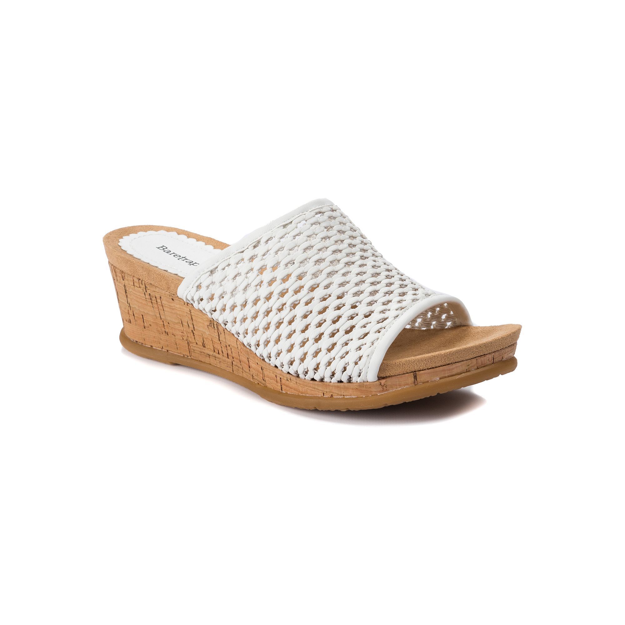 Baretraps Flossey Womens Wedge Sandals, Size: 6.5, White