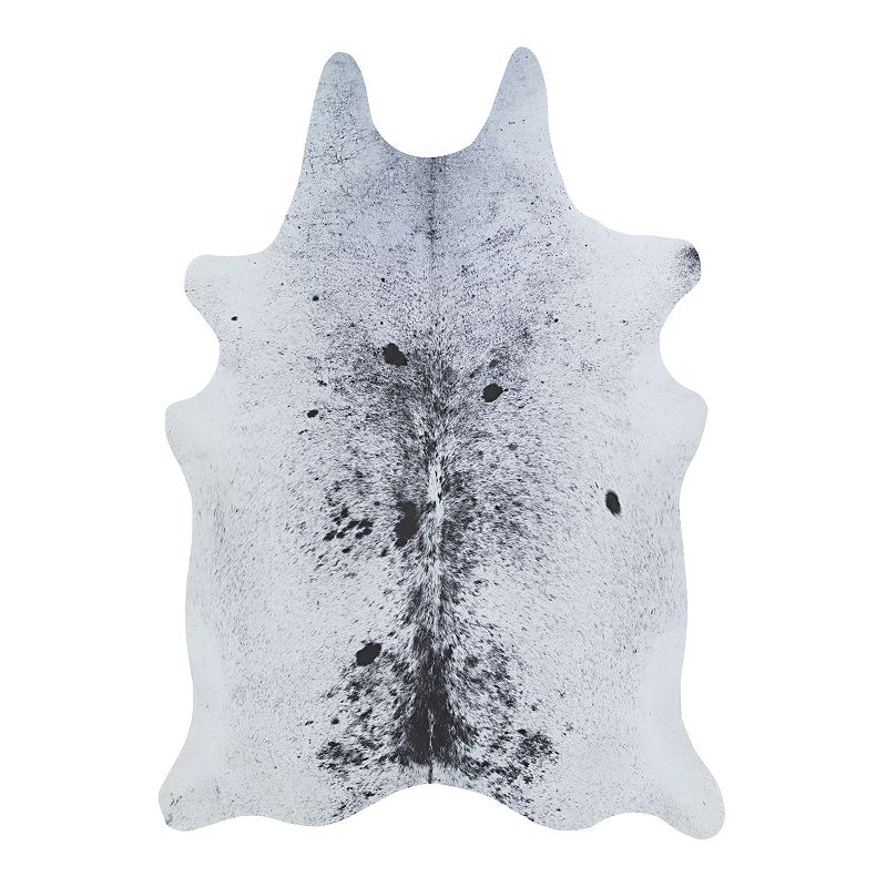 Couristan Prairie Hides Alesund Area Rug, White, 6X8 Ft