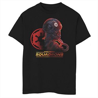 Boys 8-20 Star Wars: Squadrons Imperial Pilot Logo Graphic Tee