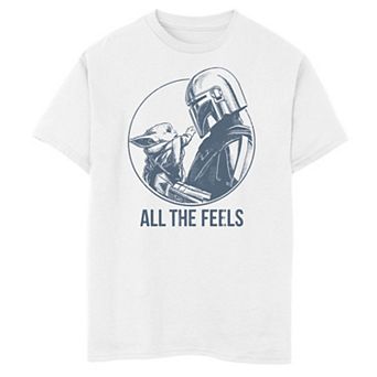 Boys 8-20 Star Wars: The Mandalorian & The Child aka Baby Yoda All The Feels Graphic Tee
