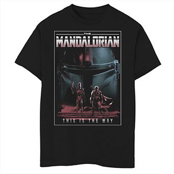 Boys 8-20 Star Wars: The Mandalorian & IG-11 This Is The Way Dark Graphic Tee
