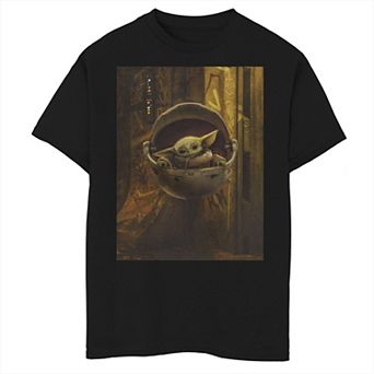 Boys 8-20 Star Wars: The Mandalorian Season 2 The Child aka Baby Yoda Poster Graphic Tee