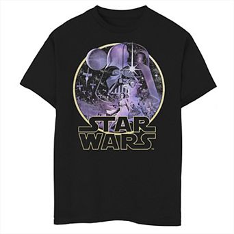 Boys 6-20 Star Wars Celestial Group Shot Logo Graphic Tee