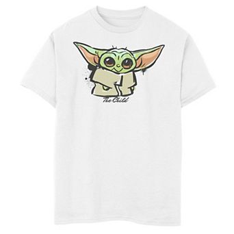Boys 6-20 Star Wars The Mandalorian Bb Child Paint Poster Graphic Tee