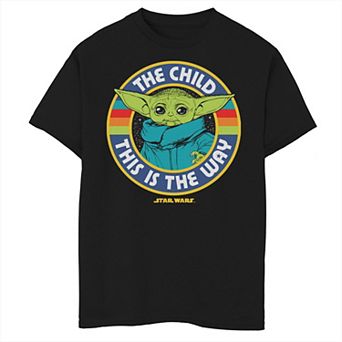 Boys 6-20 Star Wars: The Mandalorian The Child aka Baby Yoda This Is The Way Cartoon Graphic Tee