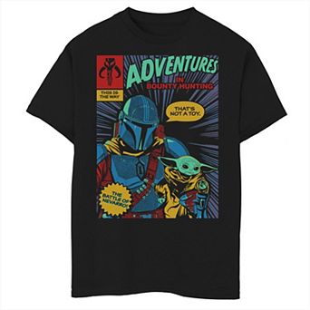 Boys 6-20 Star Wars: The Mandalorian Adventures In Bounty Hunting Graphic Tee
