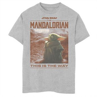 Boys 6-20 Star Wars: The Mandalorian The Child aka Baby Yoda This Is The Way Poster Graphic Tee
