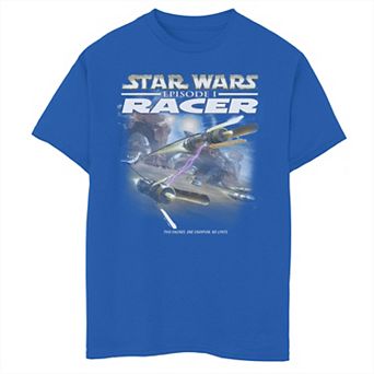 Boys 6-20 Star Wars Racer Game Cover Graphic Tee