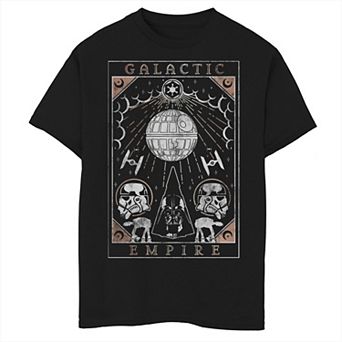 Boys 6-20 Star Wars Galactic Empire Death Star Poster Graphic Tee