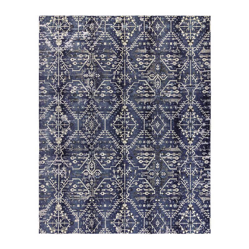 Gertmenian Reyes Tyree Rug, Blue, 9X13 Ft