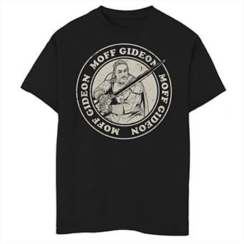 Boys 8-20 Star Wars The Mandalorian Moff Gideon Circle Vintage Graphic Tee