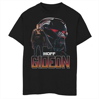 Boys 8-20 Star Wars: The Mandalorian Moff Gideon Collage R16 Graphic Tee