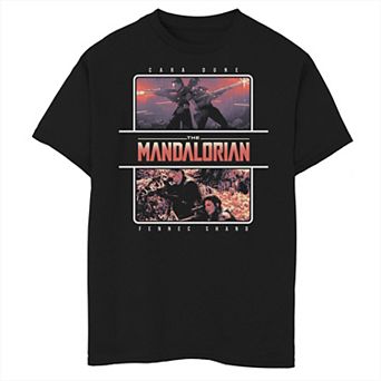 Boys 8-20 Star Wars: The Mandalorian Cara Dune & Fennec Shand R15 Graphic Tee