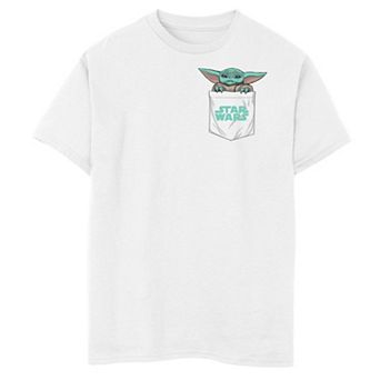 Boys 6-20 Star Wars The Mandalorian Baby Faux Pocket Graphic Tee