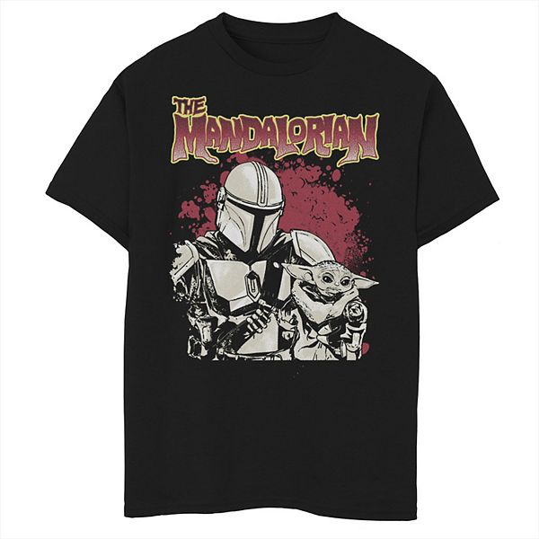 Boys 8 20 Star Wars The Mandalorian Nice Pair Poster Graphic Tee 5124