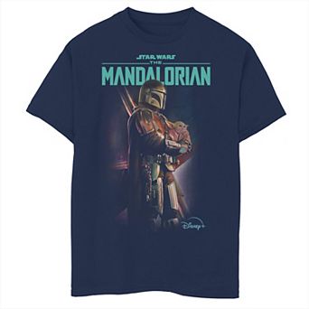 Boys 8-20 Star Wars The Mandalorian With Me Poster Graphic Tee