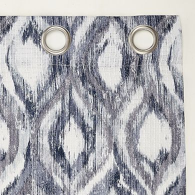 The Big One® 2-pack Illona Ikat Ogee Grommet Window Curtain Set