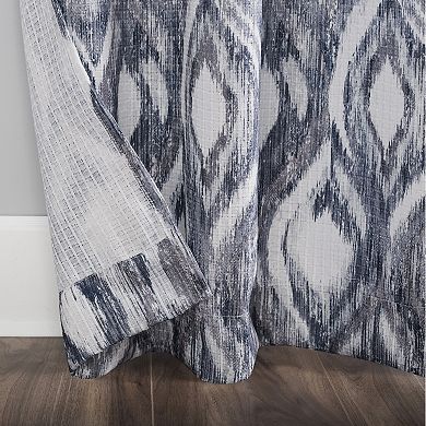 The Big One® 2-pack Illona Ikat Ogee Grommet Decorative Window Curtain Set