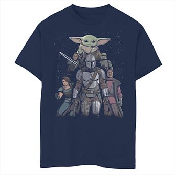 Boys 8-20 Star Wars The Mandalorian Poster Group Shot Graphic Tee