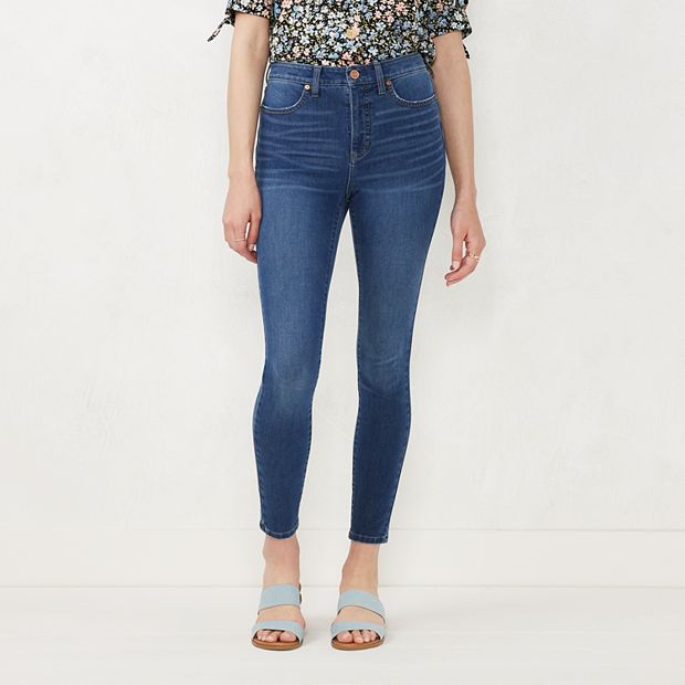 Petite LC Lauren Conrad Stretch High Waisted Super Skinny Jeans