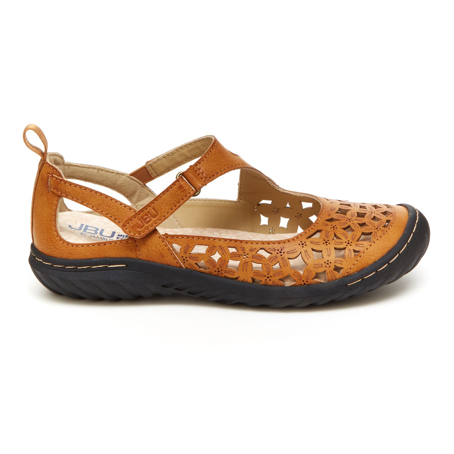 Jbu Bellerose Encore Shoes JBU Women's Bellerose Encore Mary Jane Flat - Denim Comfort Walking Shoes APMA Approved Shoes