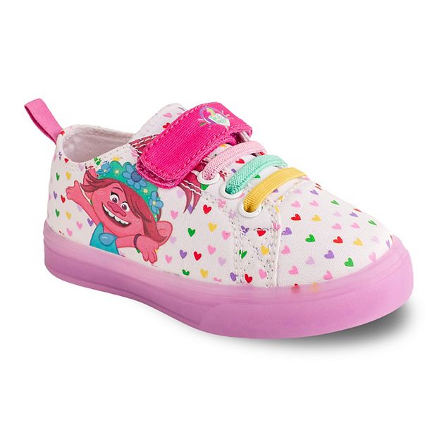Tommy Hilfiger Toddler Girls Pink Sneakers Shoes Hook & Loop Size