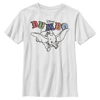 Disney's Dumbo Retro Flying Circus Title Boys 8-20 Graphic Tee