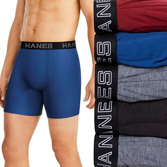 Men's Hanes® Ultimate 4+1 Bonus Pack ComfortFlex Fit Boxer Briefs with Total Support Pouch