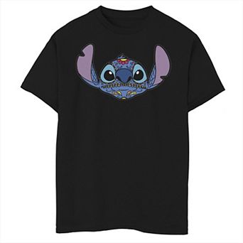 Disney's Lilo & Stitch Boys 8-20 Halloween Sugar Skull Stitch Graphic Tee