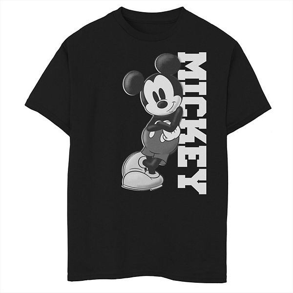 Disney's Mickey Mouse Boys 8-20 Leaning on Name Graphic Tee