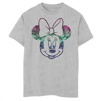 Disney's Mickey Mouse & Friends Boys 8-20 Minnie Tropical Gradient Fill Graphic Tee