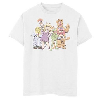 Disney's The Muppets Boys 8-20 Group Shot Illustrated Graphic Tee