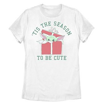 Juniors' Star Wars Christmas The Child 'Tis The Season To Be Cute Tee