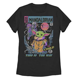 Juniors' Star Wars: The Mandalorian The Child Comic Book Tee