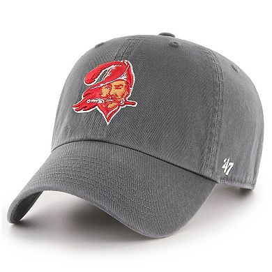 Men's '47 Charcoal Tampa Bay Buccaneers Clean Up Legacy Adjustable Hat