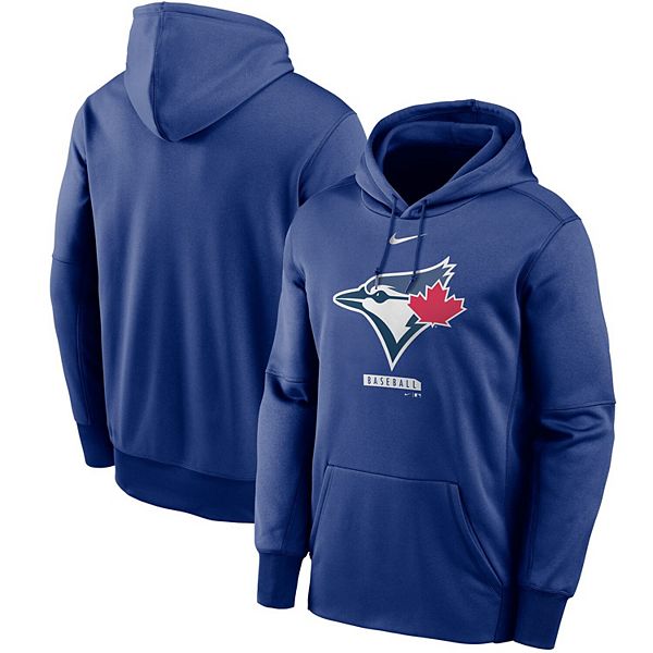 Men's Nike Royal Toronto Blue Jays Logo Therma Performance Pullover Hoodie