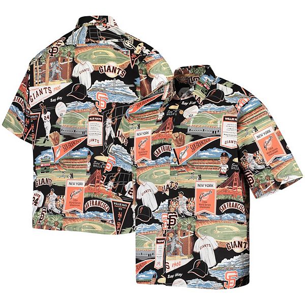 San Francisco Giants Reyn Spooner Youth scenic Button-Up Shirt - Black