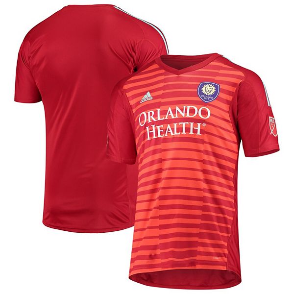 Men's adidas Red Orlando City SC Goalkeeper Jersey Men's adidas Red Orlando City SC Goalkeeper Jersey