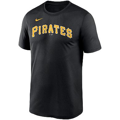 Men's Nike Black Pittsburgh Pirates Wordmark Legend Performance T-Shirt