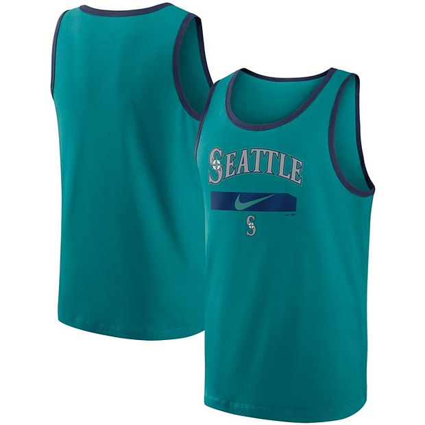 Men's Nike Aqua Seattle Mariners City Swoosh Classic Tank Top