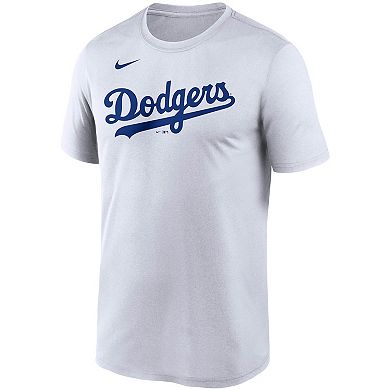 Men's Nike White Los Angeles Dodgers Wordmark Legend Performance T-Shirt