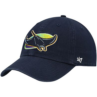 Men's '47 Navy Tampa Bay Rays Clean Up Adjustable Hat